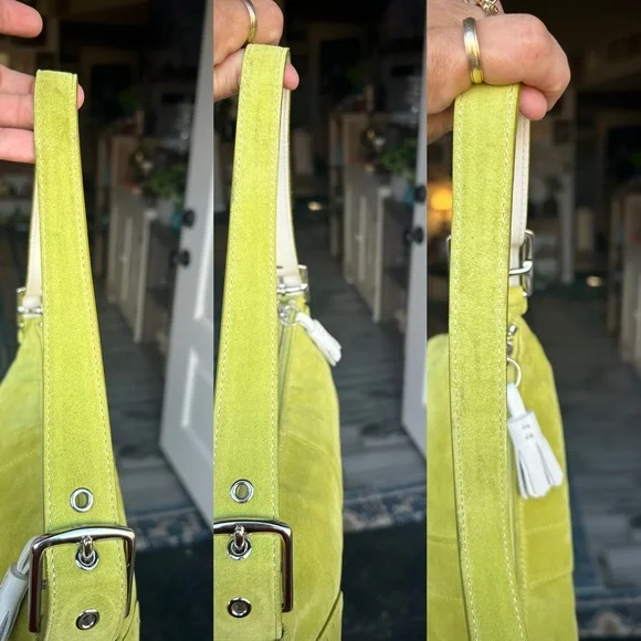 Vintage Coach Suede Demi Baguette #5032 - Picture 13 of 14